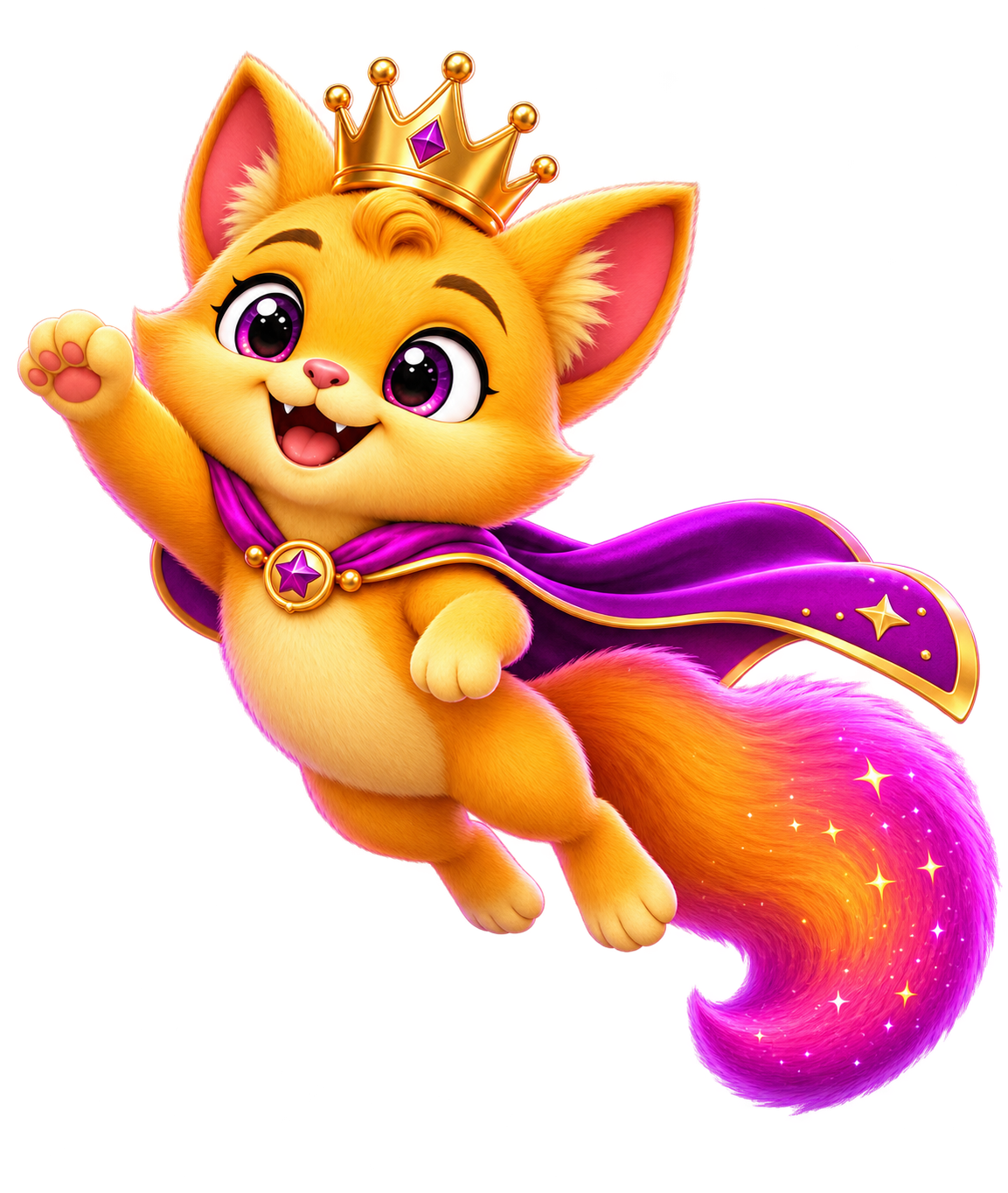 Yomi Kingdom mascot flying around the globe